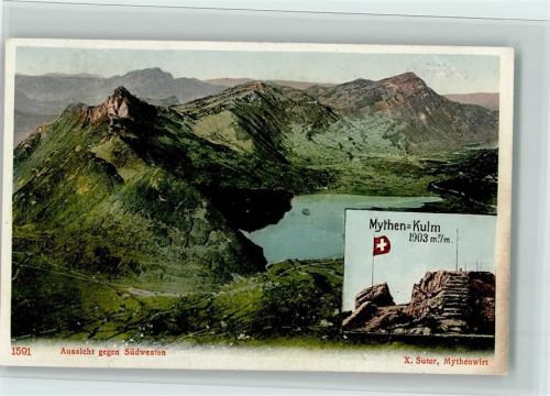 Grosser Mythen - Aussicht gegen Südwesten