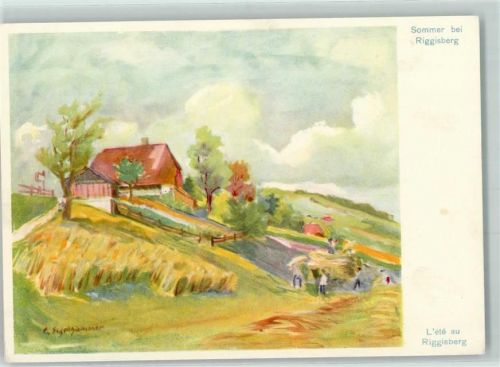 3132 Riggisberg Künstlerkarte Sommer sign. C Schellhammer