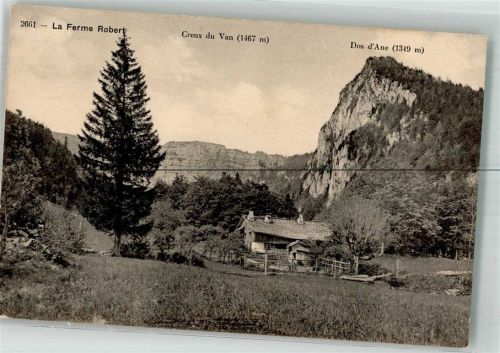 2103 Noiraigue Foto AK Gasthaus La Ferme Robert Creux du Van