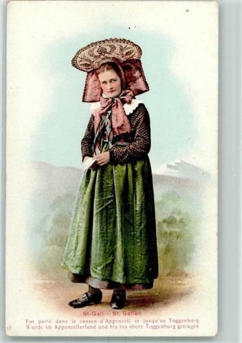 9000 St. Gallen S. Gallo - Trachtenfrau