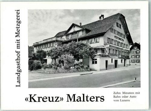 6102 Malters Faltprospekt Gasthaus Kreuz