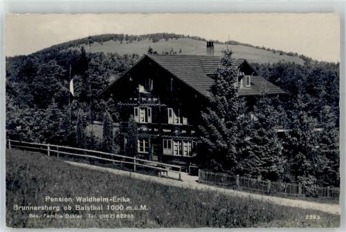 4717 Brunnersberg Mümliswil - Pension Waldheim Erika