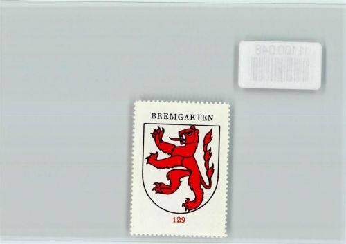 5620 Bremgarten AG - Vignette Wappen Kaffee Hag ca 1920-1940