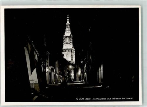 3000 Bern Berne - Münster bei Nacht Junkerngasse