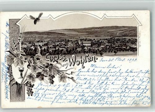5610 Wohlen AG 1898 BOAKC Lithographie Biene