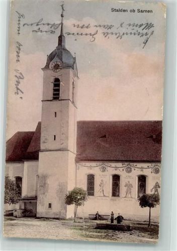 6063 Stalden Sarnen 1903 Gebrauchsspuren Kirche
