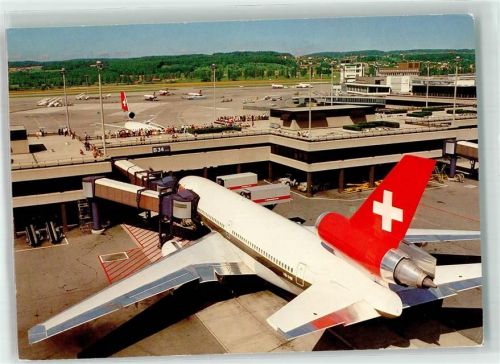8000 Zürich - Swissair 3-strahliges Großraumflugzeug
