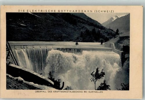 6482 Gurtnellen Foto AK Kraftwerkstaubecken
