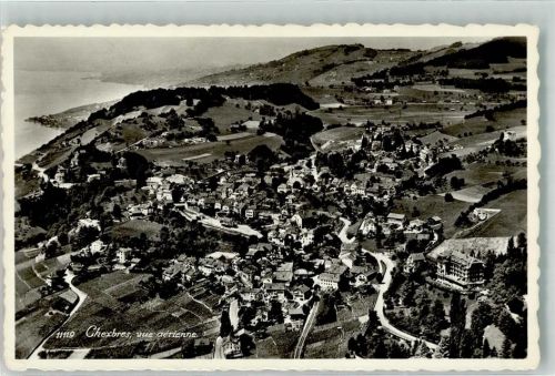 1071 Chexbres Foto AK Foto Perrochet Fliegeraufnahme