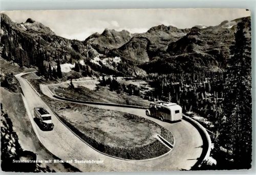 3952 Susten - Sustenstrasse mit Blick auf Sustenhörner