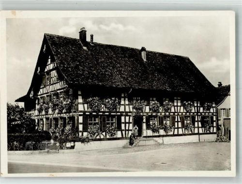 8197 Rafz Foto AK Gasthaus zum goldenen Kreuz