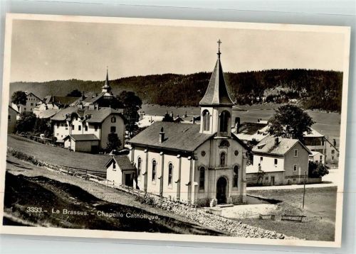 1348 Le Brassus Foto AK Kath. Kirche