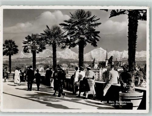 3000 Bern Berne 1946 Foto AK Bundesstrasse Alpen