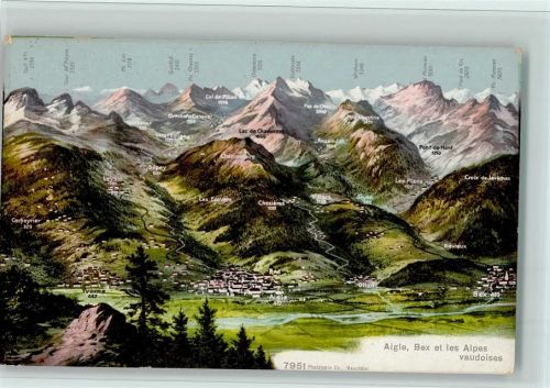 1860 Aigle - Bex et les Alpes Vaudoises