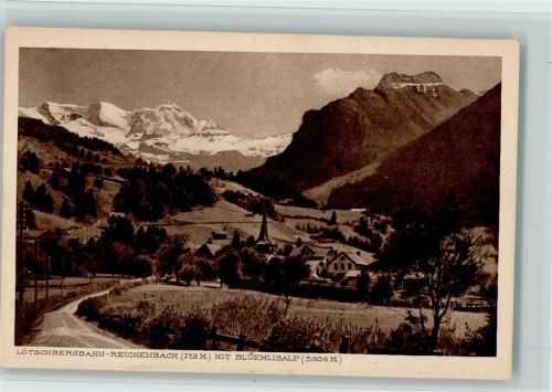 3713 Reichenbach im Kandertal - Lötschbergbahn-Reichenbach mit Blüemlisalp