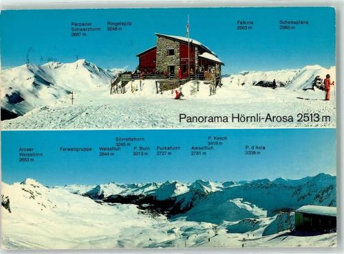 Hörnli Arosa - Winter Skifahrer