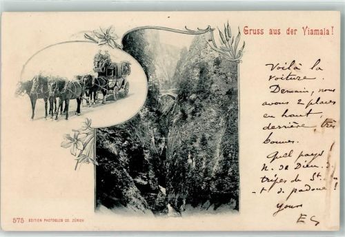 7432 Zillis-Reischen 1901 - Viamala Postkutsche