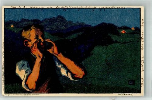 1926 Künstlerkarte Der Alpruf Bundesfeier Für Notleidende Mütter Spende