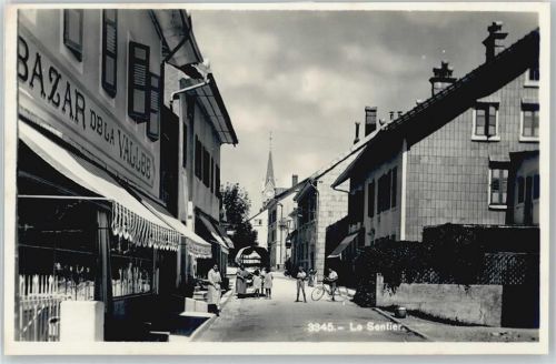 1347 Le Sentier - Bazar de la Valles , Foto-Karte