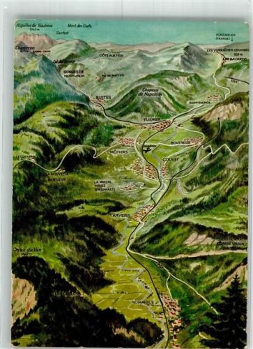 2105 Travers 1965 - Vogelschau Val de Travers