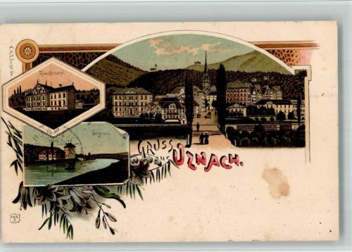 8730 Uznach 1901 BOAKC Lithographie Krankenasyl Grynau Verlag Künzli Nr 504