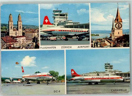 Gebrauchsspuren Swissair DC 8 + Caravelle AK