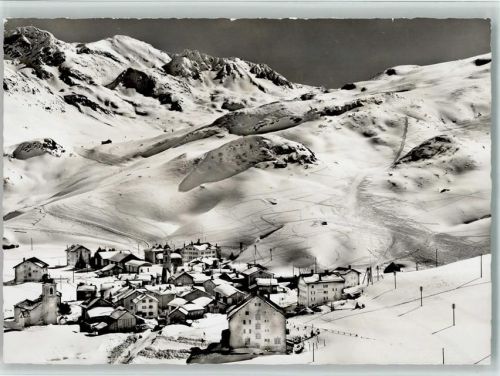7457 Bivio - Bivio am Julierpass gegen Piz Grevasalvas und Septimerpass Winteraufnahme