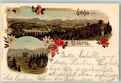 Gäbris 1899 Lithographie Verlag Künzli Nr 1176