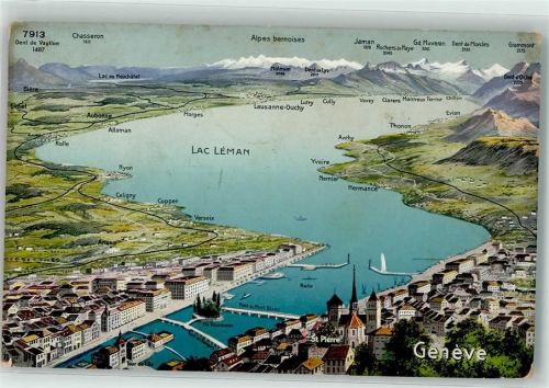 1290 Versoix - Vogelschau Genfersee