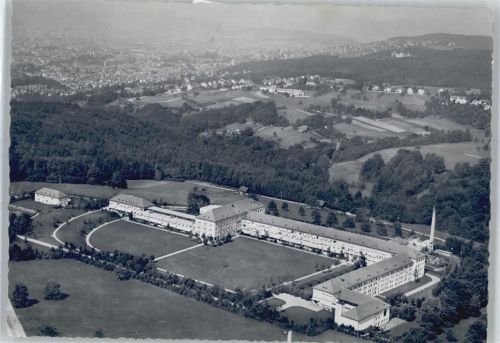 8125 Zollikerberg - Fliegeraufnahme, Kranken- und Diakonissenanstalt Neumünster