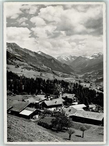 7243 Pany - Blick gegen Plevigin und die Silvrettagruppe