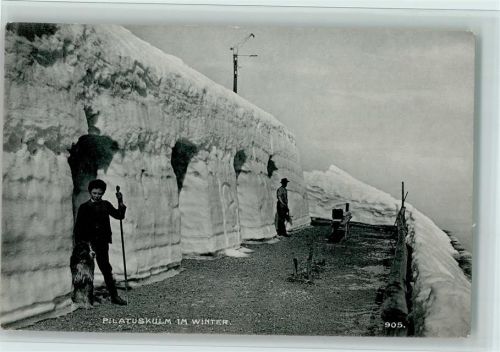 6053 Alpnachstad - Pilatuskulm im Winter,Verlag Synnberg Nr, 905