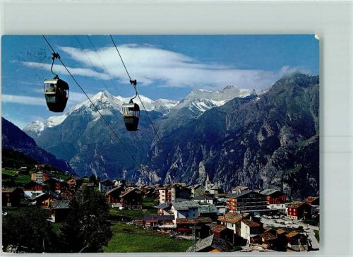 3925 Grächen 1969 - Sesselbahn Grächen Hanigalp Weisshorn Bishorn Barrhörner