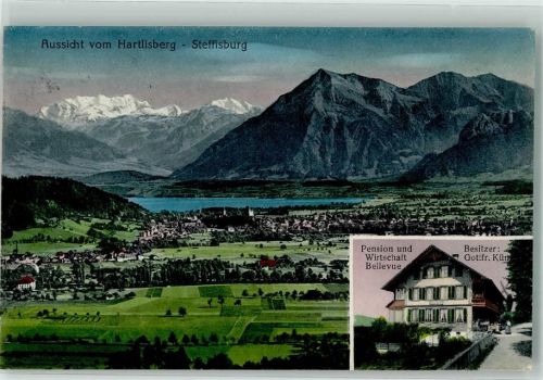 3612 Steffisburg 1920 - Gasthaus Pension Bellevue