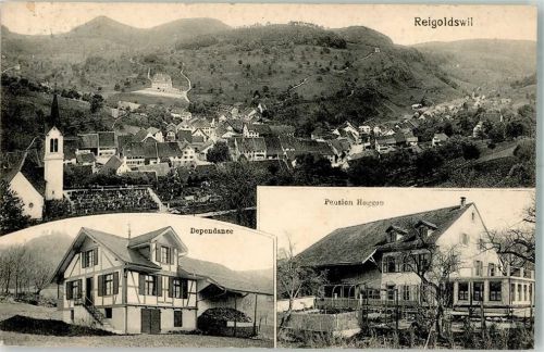 4418 Reigoldswil 1922 Foto AK Pension Hoggen Dependance