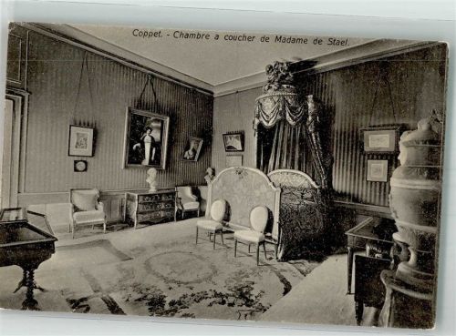 1296 Coppet Foto AK Chambre a Coucher de Madame de Stael