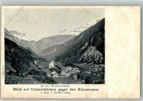 6465 Unterschächen Foto AK Klausenstrasse