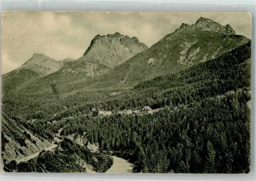 7552 Vulpera 1910 Foto AK Hotel Waldhaus Vulpera