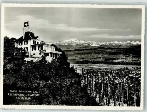 8570 Weinfelden 1965 Foto AK Gasthaus Thurberg