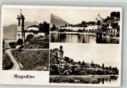 6573 Magadino 1955 Foto AK