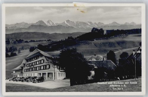 8910 Affoltern am Albis - gel. 31.5.37, Gasthof und Kurhaus zur Sonne