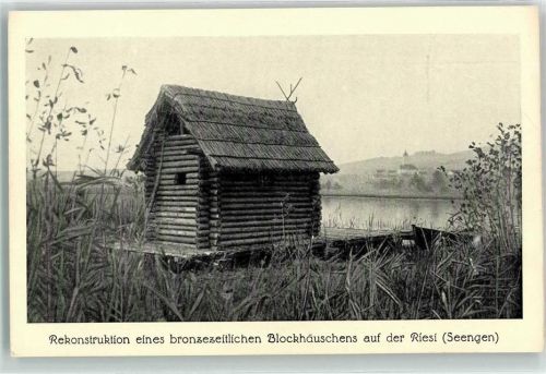 5707 Seengen - Rekonstruktion eines bronzezeitlichen Blockhäuschens auf der Resi