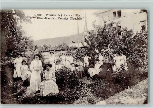 2088 Cressier NE - Verlag Jacot 3006 - Pension des Jeunes Filles - Frauen im Garten