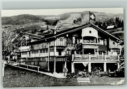 3657 Schwanden Sigriswil 1965 Foto AK Pension Alpenblick alkoholfreies Gasthaus