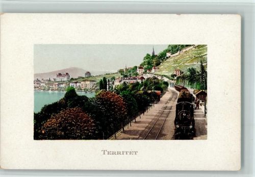 1820 Territet - Bahn Blick nach Territet