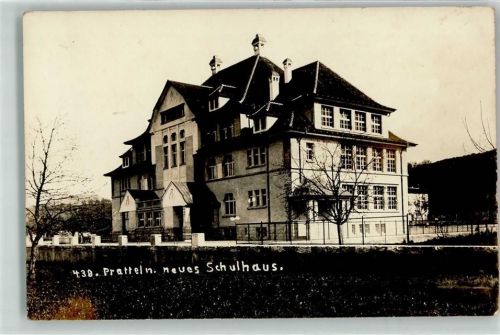 4133 Pratteln 1914 Privatfoto AK Neues Schulhaus