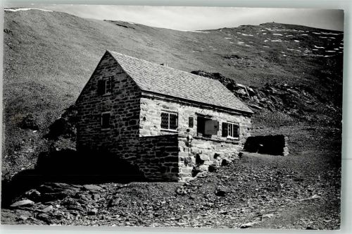 Wildstrubelhütten 1957 Foto AK Gasthaus