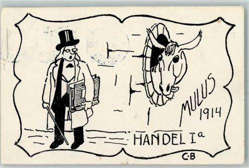 3000 Bern Berne 1914 - Mulus 1914 Handel I a AK Ort lt. Stempel