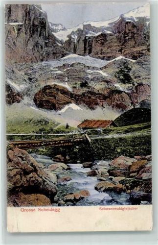 Grosse Scheidegg 1913 - Schwarzwaldgletscher