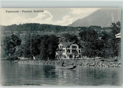3705 Faulensee 1919 - Pension Seeblick Ruderboot